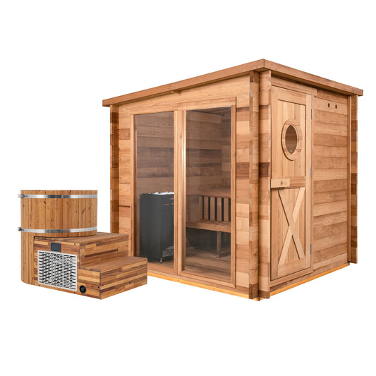 Garden Outdoor Sauna x Alaskan All-In-One Cold Plunge