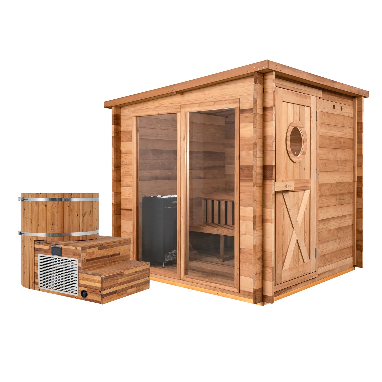 Garden Outdoor Sauna x Alaskan All-In-One Cold Plunge