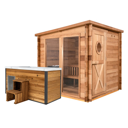 Garden Outdoor Sauna x Denali Cold Plunge