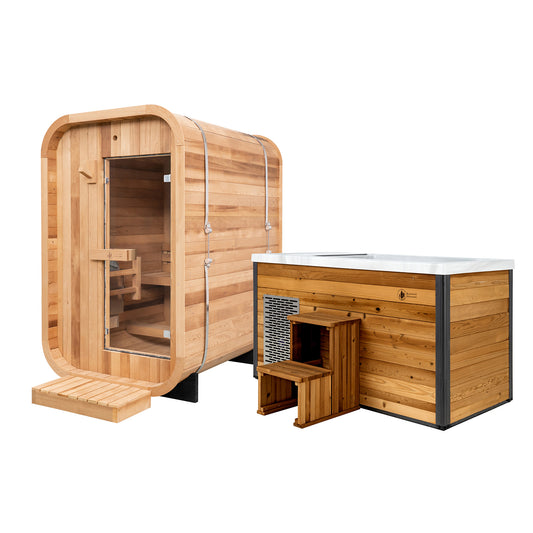 Duo Outdoor Sauna x Denali Cold Plunge