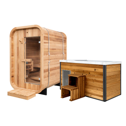 Duo Outdoor Sauna x Denali Cold Plunge