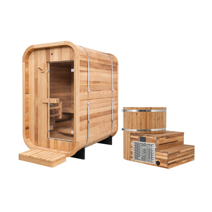 Duo Outdoor Sauna x Alaskan All-In-One Cold Plunge