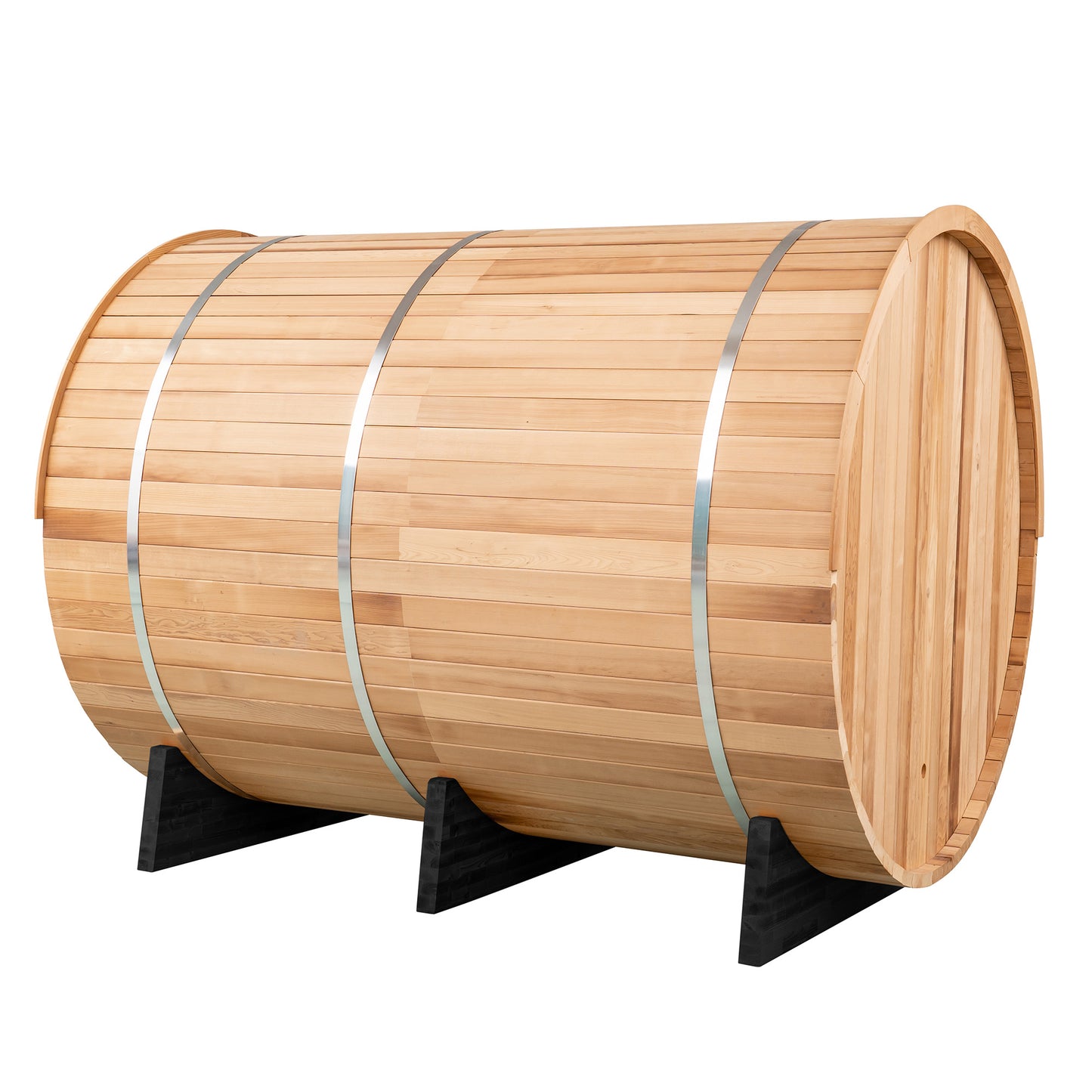 Barrel Outdoor Sauna w/ Porch - 6 Person