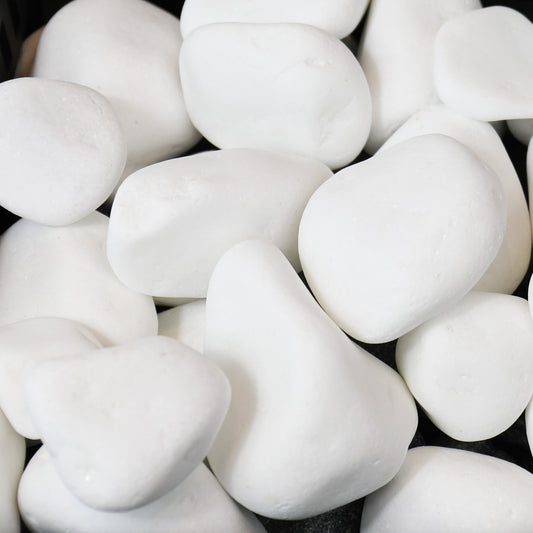 Harvia Decorative White Rounded Sauna Heater Stones 2-4", 22 lb