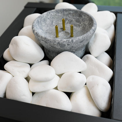 Harvia Decorative White Rounded Sauna Heater Stones 2-4", 22 lb